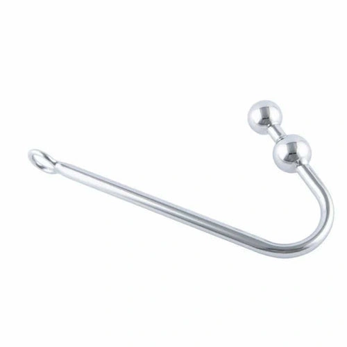 Anal Hooks Two Stainless Balls Anal 4417 Hook Steel Pleasurable 0817